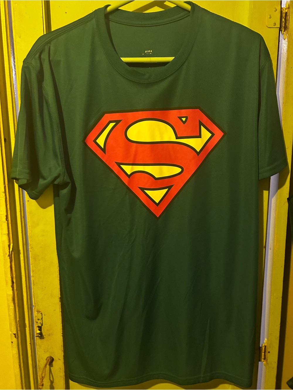 Blue Superman Logo Men's Tee - Graphic Crew Neck Shirt